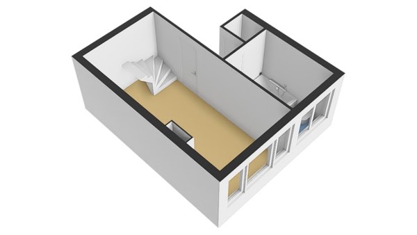 Floorplan - Mathenesserdijk 394B01, 3026 GV Rotterdam